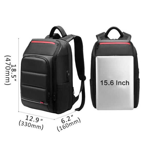 NEW 15.6 Inch Laptop Travel Backpack Water Repellent Functional Rucksack With USB Charging Port
