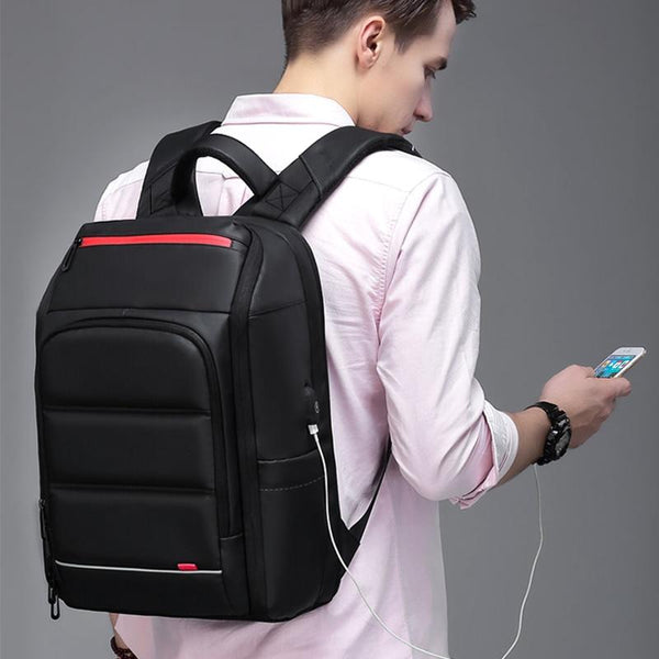 NEW 15.6 Inch Laptop Travel Backpack Water Repellent Functional Rucksack With USB Charging Port