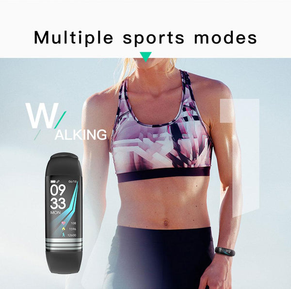 New Fitness Bracelet Blood Pressure Heart Rate Monitor Smart Band Watch Multi-Sport Mode For iPhone Android