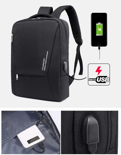 New Multifunctional USB Port Charging Men 15'' Laptop Backpacks Business Bag For Men Women