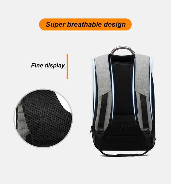 New Anti-Theft Laptop Modernist Water Resistant with USB Charging Port 15.6 Inch Notebook Travel Backpack