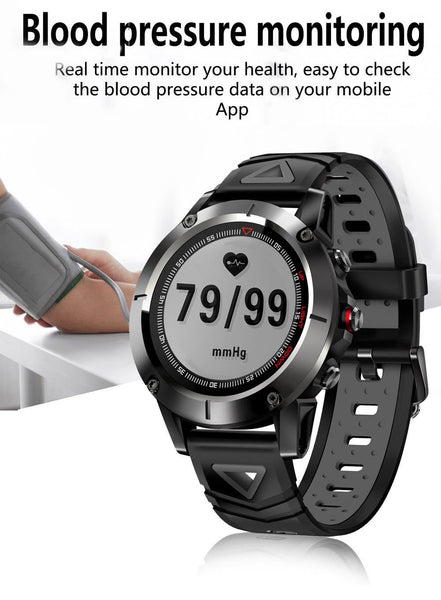 New GPS Compass Transparent Screen IP68 Speedometer Sport Watch Heart Rate Monitor Multi-Sport Fitness Tracker Smartwatch