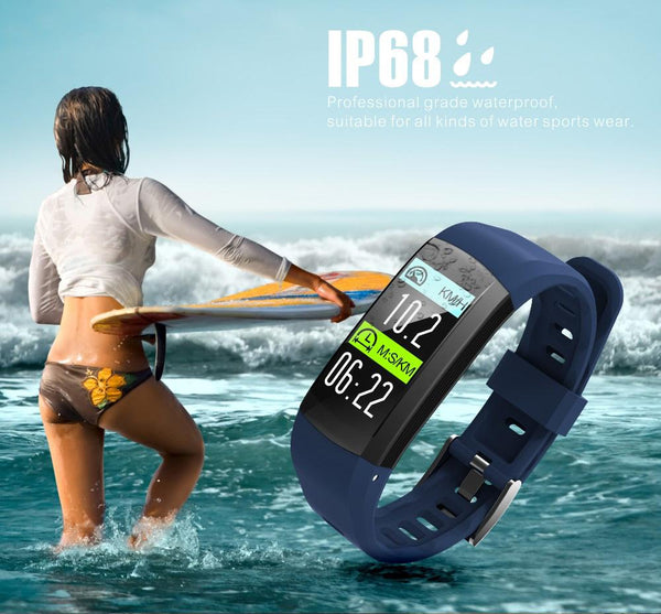 New Smart Wristband Watch IP68 Waterproof Pedometer Sport Bracelet GPS Heart Rate Activity Fitness Tracker For iOS Android