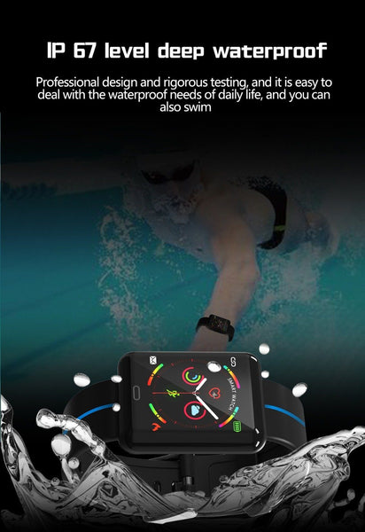 New Smart Sport Watch 1.3 Inch Touch Screen Heart Rate Monitoring Blood Pressure Bracelet For iPhone Android