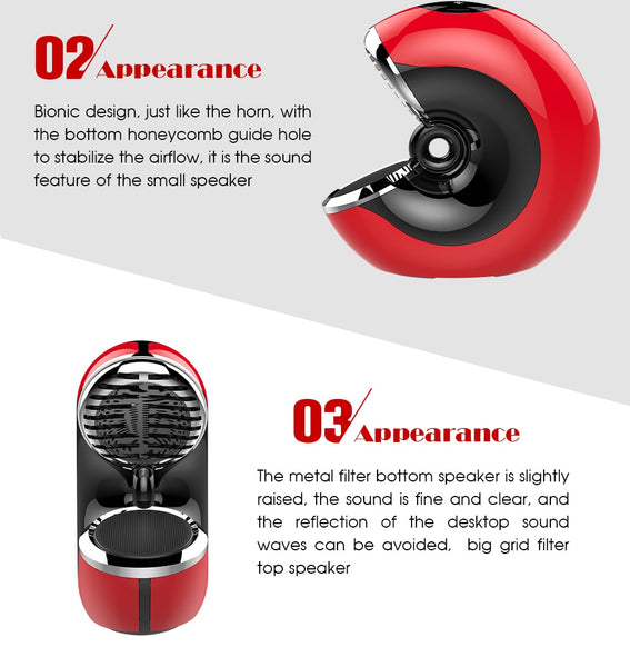 New Portable Touch Wireless Bluetooth Speaker Mini 3D Stereo Handsfree Speaker With Microphone