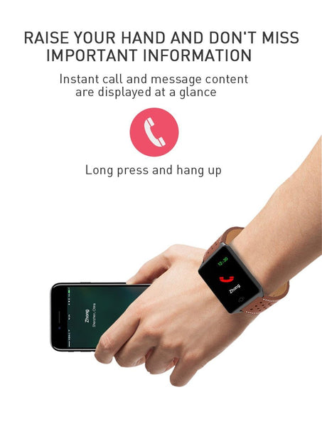 New Smart Watch With Blood Pressure Heart Rate Monitor Sports Fitness Tracker Men Smartwatch For Android iPhones