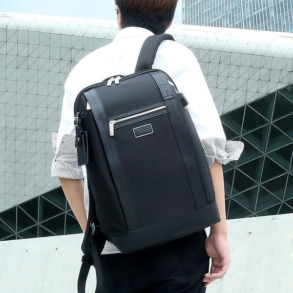 New Stylish Large Capacity Notebook Mochila Computer Bag Travel Backpack With USB Charging Port