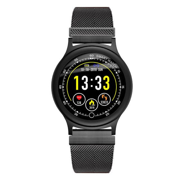 New Smart Watch Men Metal Strap IP68 Waterproof Heart Rate Blood Pressure Monitor SNS Notifications Smartwatch