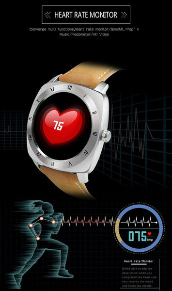New Smart Watch Heart Rate Monitor Remote Camera Music Wristwatch Pedometer Smartwatch For Android iPhones