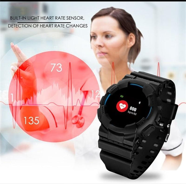 New Smart Watch IP68 Fitness Tracker Blood Pressure/Heart Rate Monitor Bluetooth Outdoor Waterproof Smartwatch