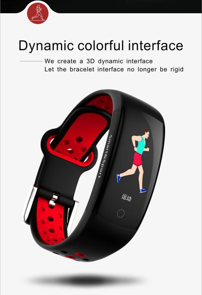 New Fitness Bracelet IP68 Waterproof Dynamic Heart Rate Blood Pressure Monitoring Tracker For iPhones Android