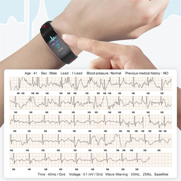 New Blood Pressure Smart Band Heart Rate Bracelet Fitness Tracker Watch Intelligent Wristband
