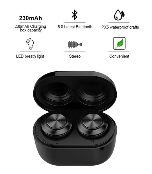 New TWS Bluetooth 5.0 Earphones Wireless Headphones Earphone Handsfree Headphone Sport Earbuds For iPhone Android