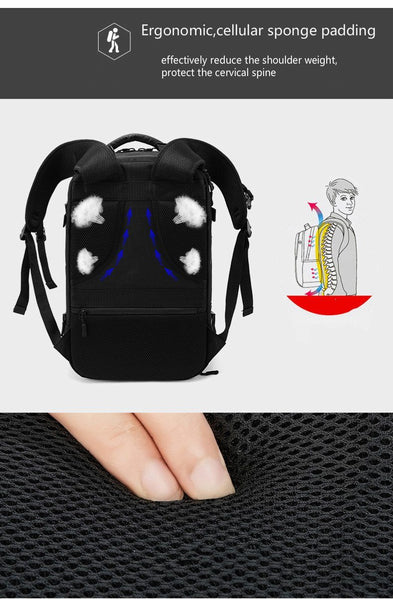 New Smart USB Backpack Men Travel Pack Bag Male Luggage Business Rucksack Large Capacity Laptop Backpack