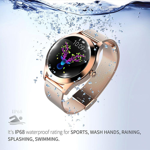 New Smart Watch Women 1.04'' Screen IP68 Waterproof Heart Rate Monitor Sport Smartwatch For iOS Android