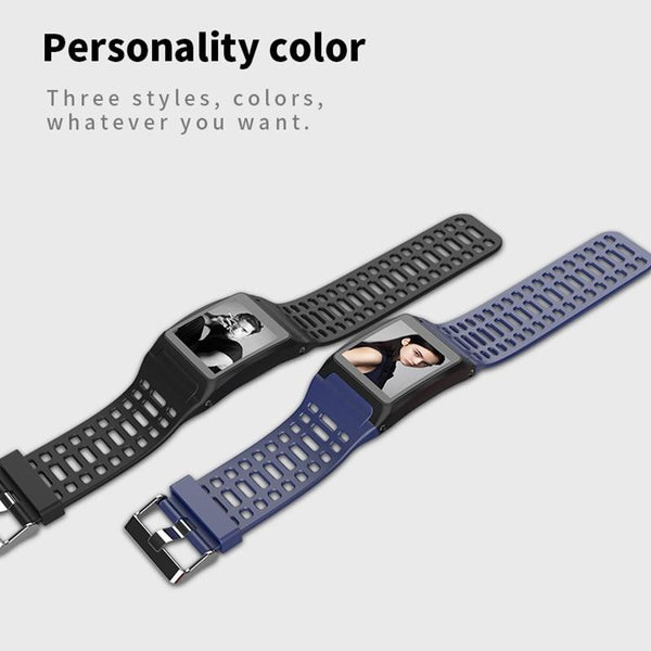 New IP67 Waterproof Bluetooth Pedometer Heart Rate Monitor Color Display Smart Watch For Android iOS
