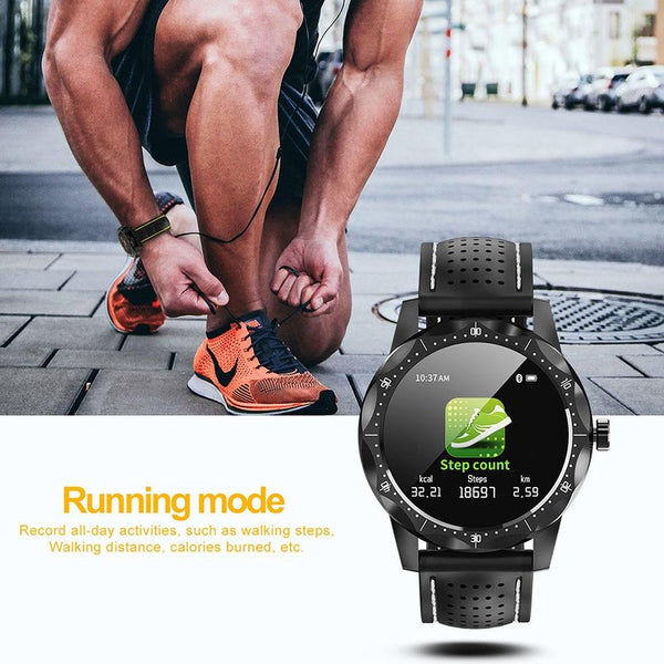 New Smart Watch IP68 Waterproof Heart Rate Activity Fitness Tracker Bluetooth Men Smartwatch For iPhone Android