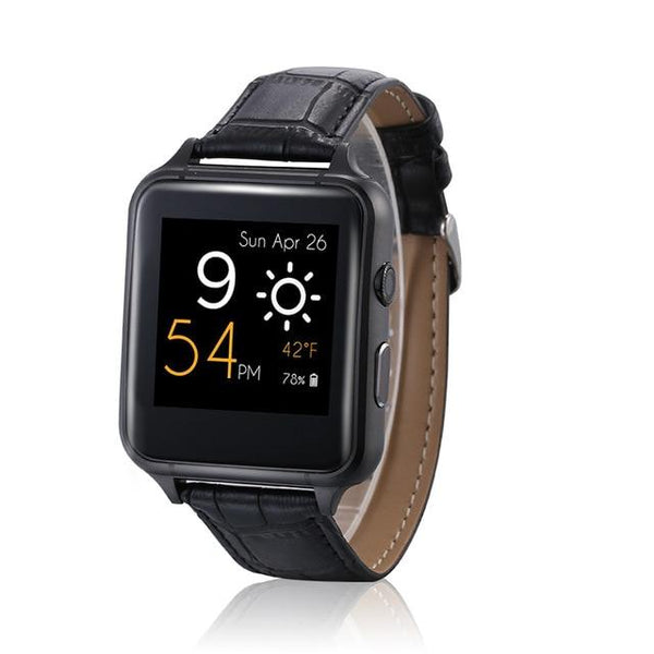 New Leather Band Bluetooth Smart Watch With Gesture Control Heart Rate Monitor Anti-Lost 30W Camera For iPhone Android