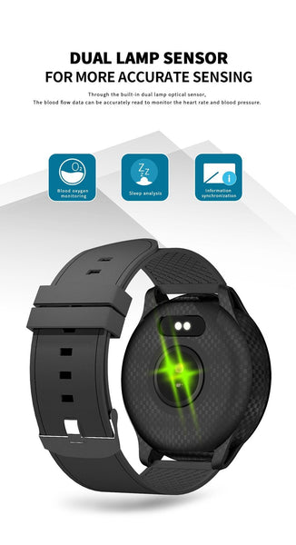 New Smart Bracelet IP68 Waterproof  Blood Pressure Blood Oxygen Monitor Fitness Smartwatch For iPhones Android