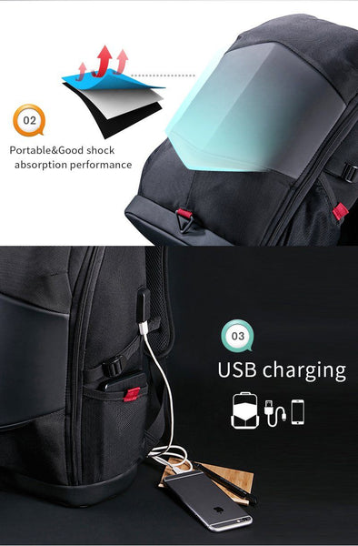 New Large Capacity Water-Repellent Multifunctional Travel Mochila 15.6 Inch Laptop Bag Outdoor Sport Backpack