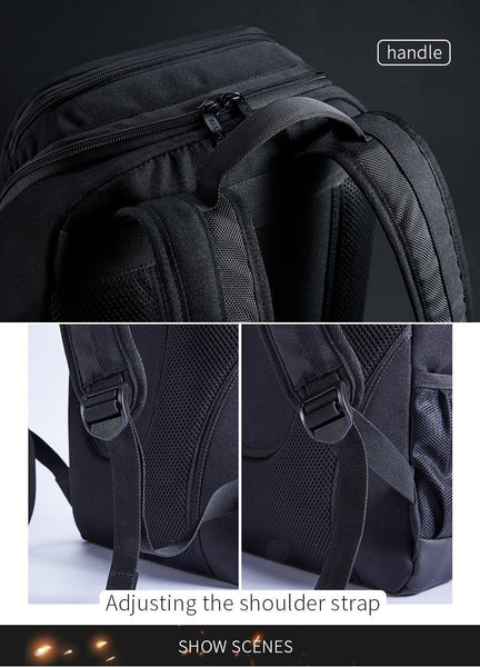 New Large Capacity Water-Repellent Multifunctional Travel Mochila 15.6 Inch Laptop Bag Outdoor Sport Backpack