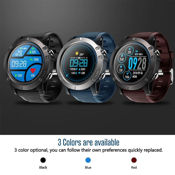 New Rugged Outdoor Smart Sport Watch Fitness Heart Rate Monitor Tracker Smartwatch For Android iPhones
