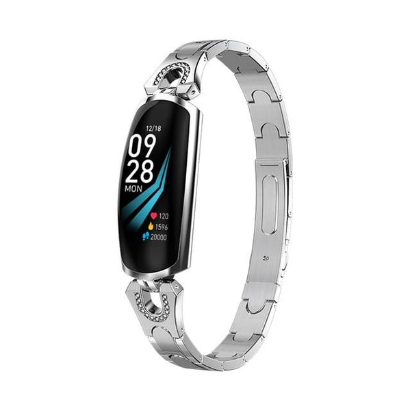 New Stainless Steel Smart Watch IP67 Waterproof Heart Rate Monitor Bracelet Smartwatch For Android iPhone