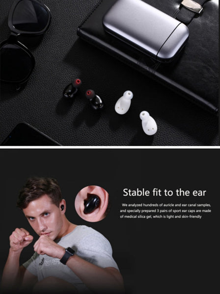 New TWS Waterproof WirelessEarbuds Bluetooth 5.0 Earphone With Mic Power bank For iPhone Android