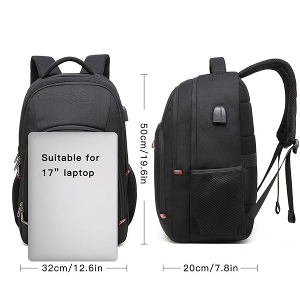 New Multifunctional Anti-Theft 17" Large Capacity Computer USB Charging Travel Backpack Mochilla
