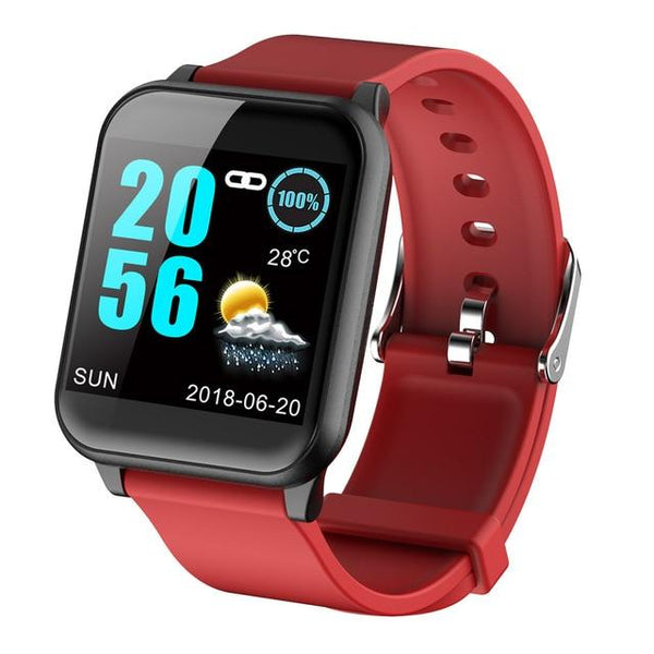 New Smart Band 1.3" IPS Glass Screen IP67 Waterproof Sport Smartwatch Blood Pressure Fitness Tracker For iOS Android
