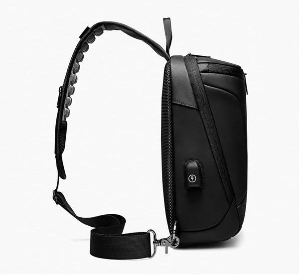 New 9.7" Capacity Cross-Body Chest USB Charging Water Repellent Shoulder Messenger Bag For Tablets iPad