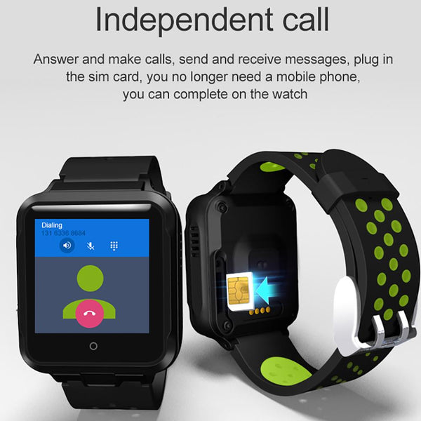 New 4G Android GPS Quad Core Bluetooth Wifi Sport Smartwatch With Camera For iPhone Android