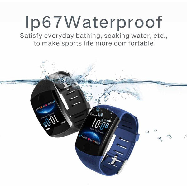 New 1.3'' Touchscreen Smart Wristband Heart Rate Blood Pressure Pedometer Waterproof Fitness Tracker For Android iPhone