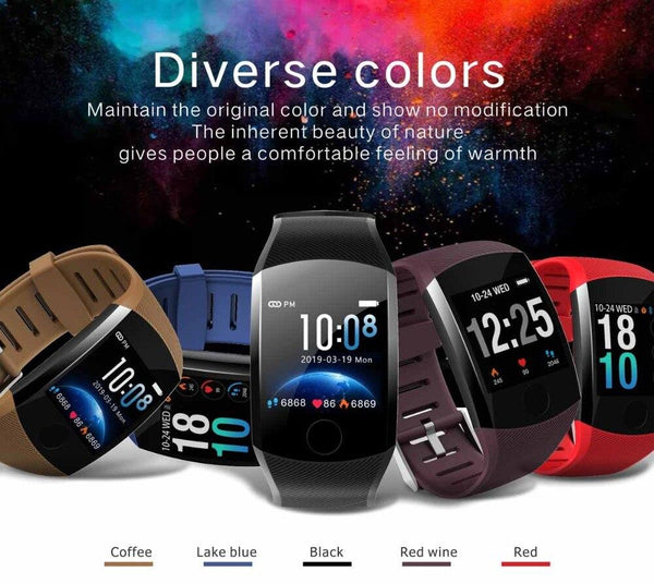 New 1.3'' Touchscreen Smart Wristband Heart Rate Blood Pressure Pedometer Waterproof Fitness Tracker For Android iPhone