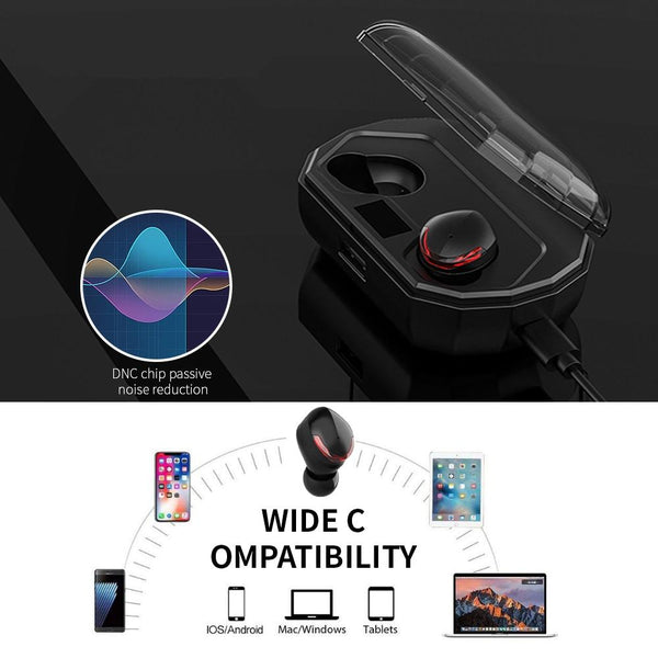 New Wireless Stereo Bluetooth 5.0 In-Ear Earbuds HIFI Sound With 2000mAh Charging Box For IOS Android