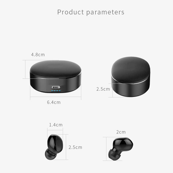 New TWS Mini Wireless Bluetooth Earphone Earbuds With Charging Box Sport Headsets For iPhone Android
