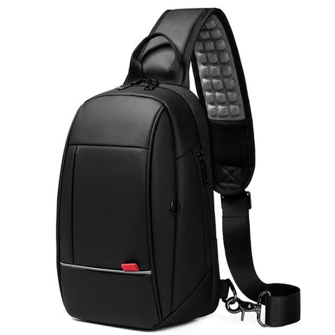 New 9.7 Inch Shoulder Bag Business Cross-Body USB Charging Chest Pack Messenger Bag For Tablet iPad