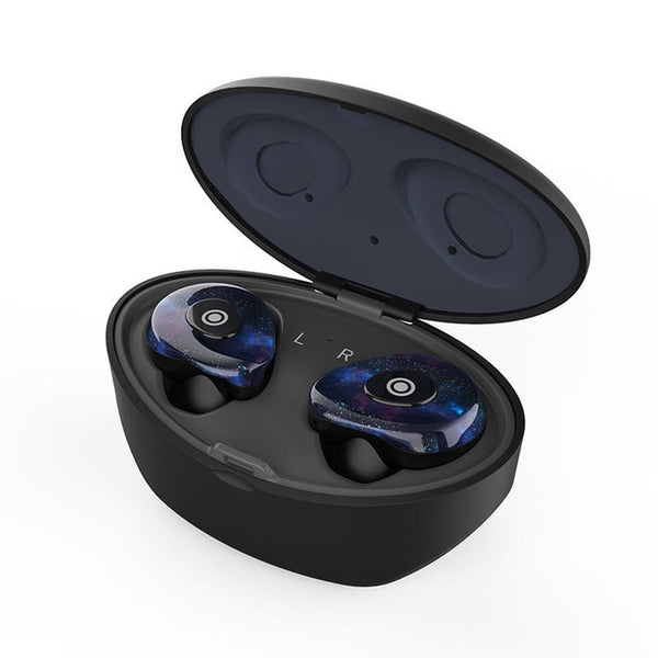 New TWS Graphene Bluetooth HiFi Stereo Auto Pairing Bilateral Call Wireless Earphone Headset With Charging Box