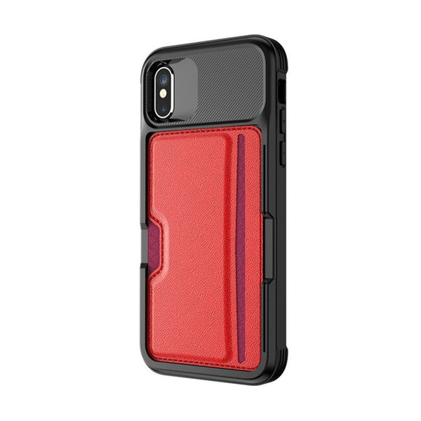 New Business Car Magnetic Card Holder Wallet Leather Flip Cover Case For iPhone X XR XS 11 Pro Max Samsung Galaxy S10 Series