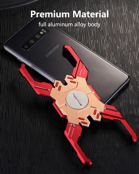 New Super Light Metallic X-Shaped Protective Bumper Phone Case For Samsung Galaxy S10 iPhone 11 Pro Max Series
