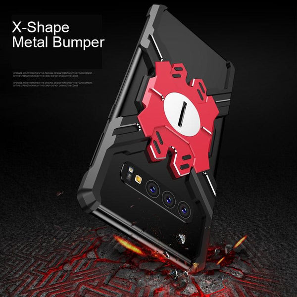 New Super Light Metallic X-Shaped Protective Bumper Phone Case For Samsung Galaxy S10 iPhone 11 Pro Max Series