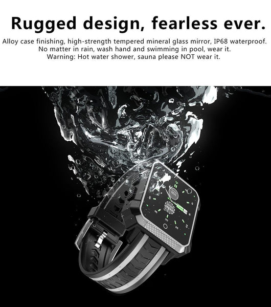New Rugged Outdoor Waterproof GPS Android Wear 4G WIFI Bluetooth Sport Smartwatch For Android iPhone