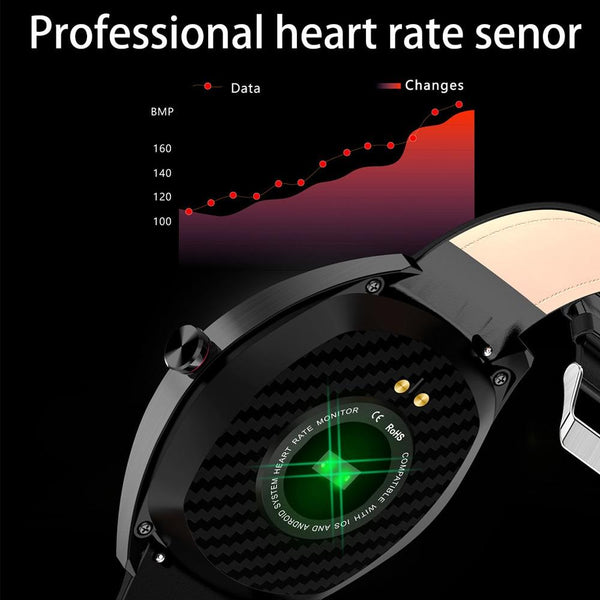 New 1.3" IP68 Waterproof Bluetooth Heart Rate Monitor Fitness Tracker Sport Smartwatch For Android iOS