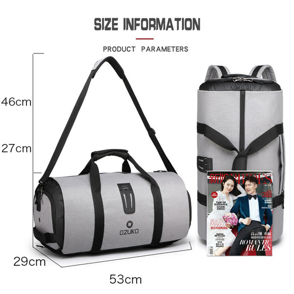 New Suit Storage Large Capacity Travel Hand Bag Multifunction Water Repellant Mochila Backpack With Shoe Pocket