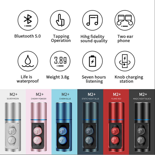 New Ultra Mini Bluetooth Earphone Sport Earbuds Stereo Microphone Headset For iPhone Android Gifts (Includes 1 Year Warranty)