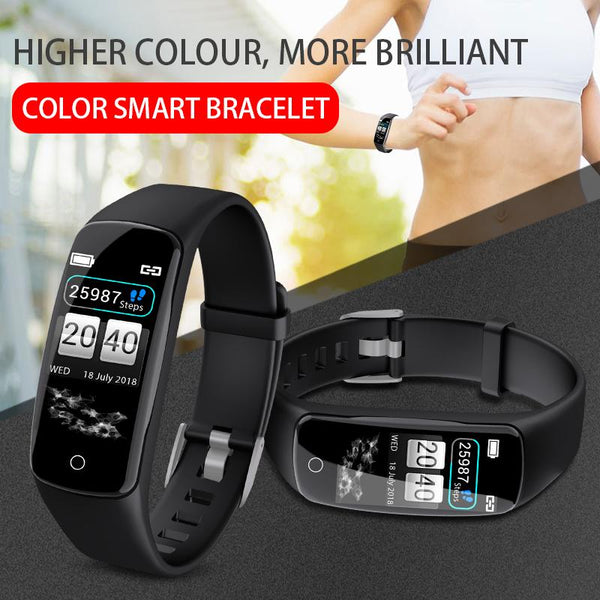 New IP67 Waterproof Heart Rate Fitness Tracker Smart Bracelet Watch For IOS Android