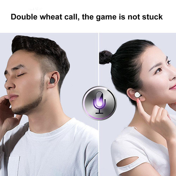 New Mini Wireless Bluetooth 5.0 Earphone In-Ear Touch Control Double Mic Earphone Headset Earbuds