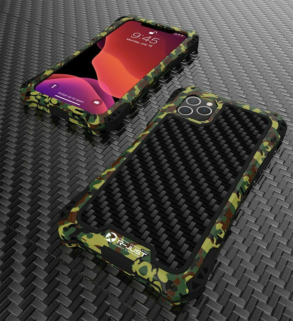 New Carbon Fiber Suited Outdoor Shockproof Alloy Case Cover for iPhone