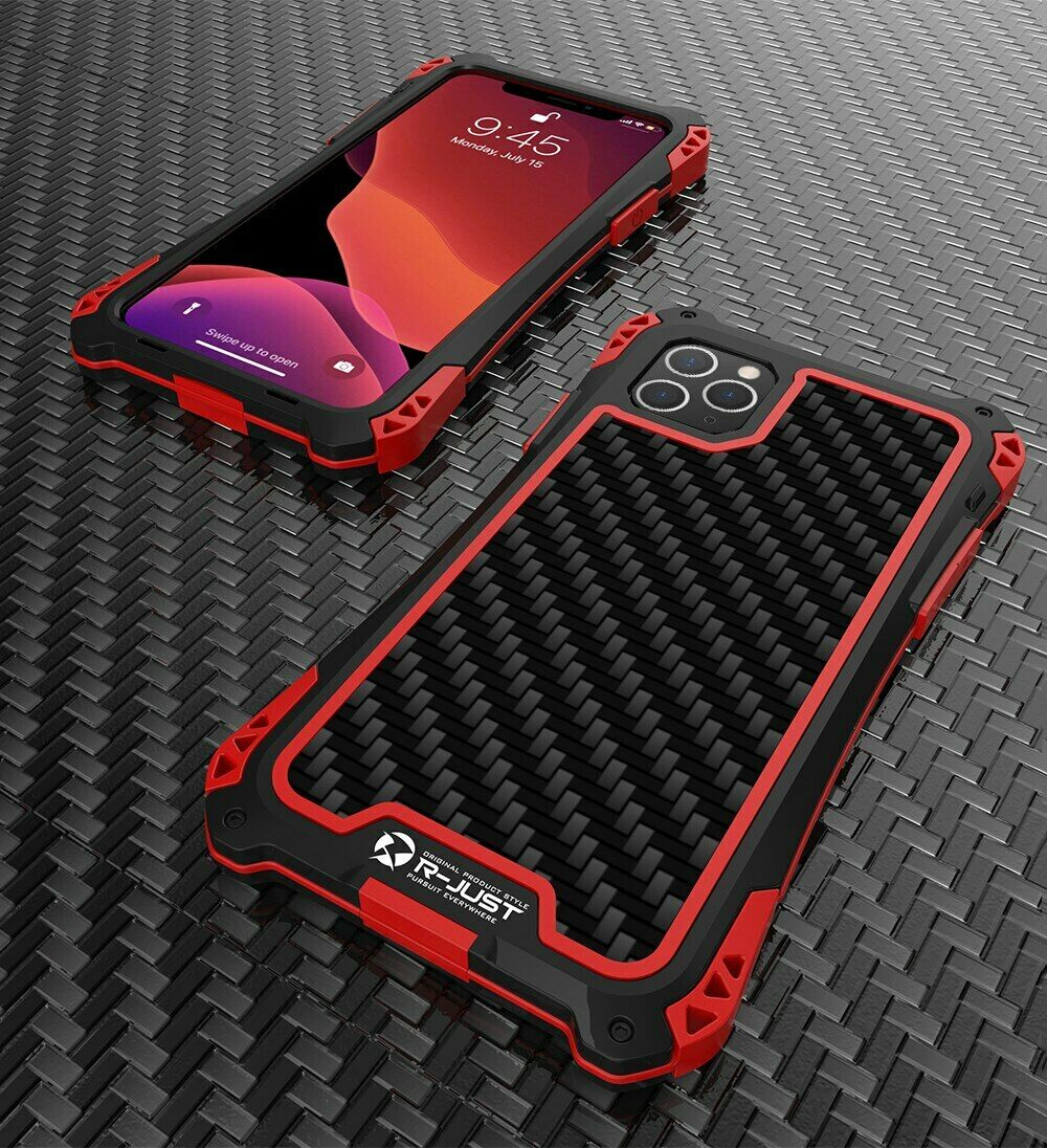 New Carbon Fiber Suited Outdoor Shockproof Alloy Case Cover for iPhone