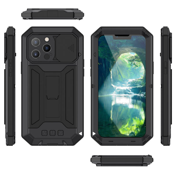New Heavy Duty Protective Cover Armor Metallic Case With Kickstand For S24 S23 S22 Plus Ultra Series